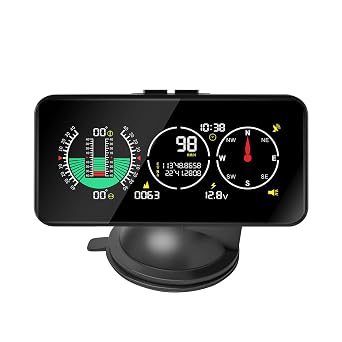 GPS Speedometer for Car with Digital Inclinometer