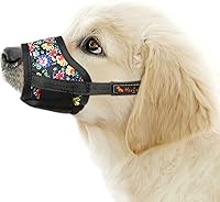 Vista 1 de HEELE Bozal para perro, bozal de nailon suave, malla de aire, transpirable, ajustable, bozales para perros pequeños, medianos y grandes, para dejar