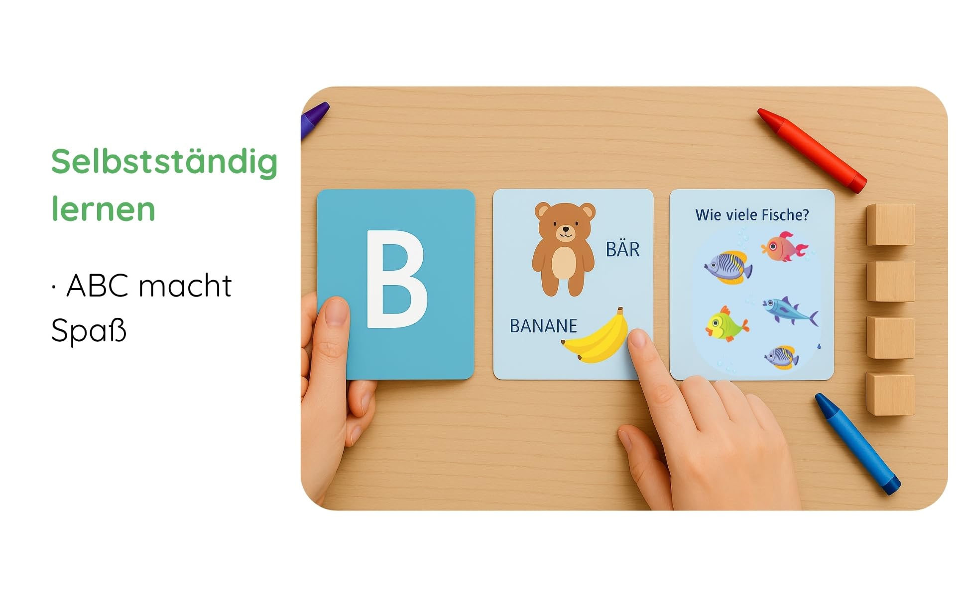 ABC & 123 carte educative – 60 carte per imparare a lettere, alfabeto tedesco completo e numeri 1-12 con idee di gioco bonus, flash montessori a partire dai 3 anni per scuola materna e asilo