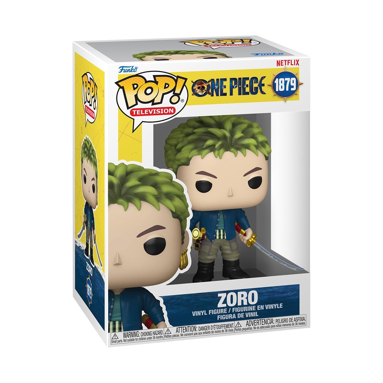 Funko Pop! TV: One Piece - Zoro - Collectable Vinyl Figure - Gift Idea - Official Merchandise - Toys for Kids & Adults - Anime Fans - Model Figure for