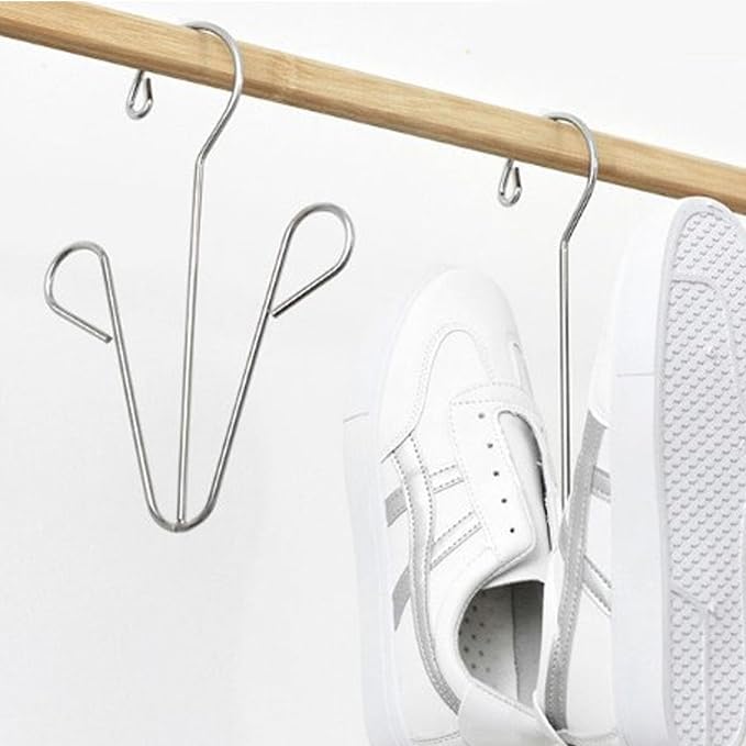 Secador colgante de zapatos acero inoxidable 5 unidades miniatura 2