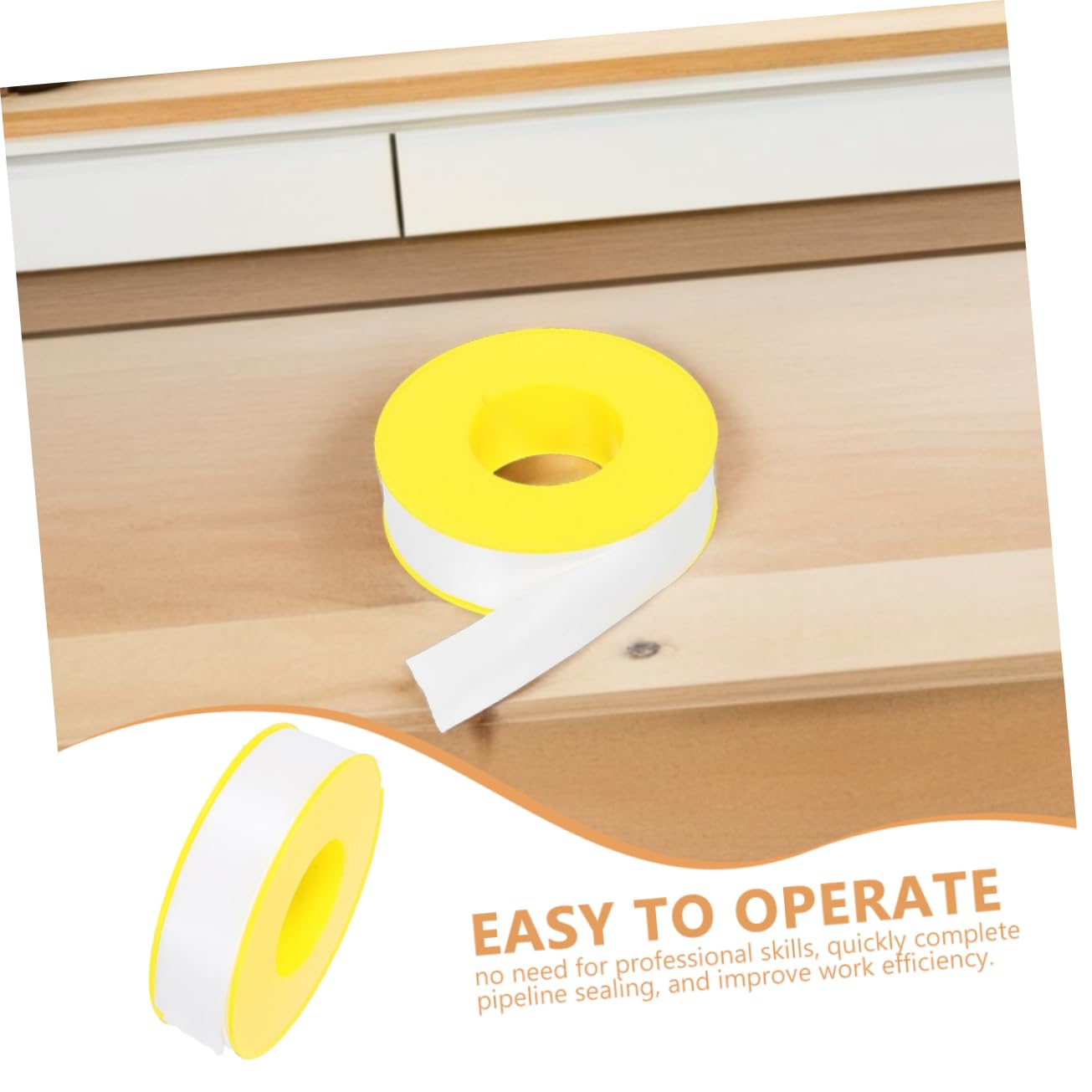 8 Pack PTFE Thread Sealant Pipe Tape for Leak Proof Plumbing