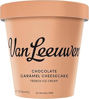 Van Leeuwen Chocolate Caramel Cheesecake Ice Cream, 14 oz (Frozen)