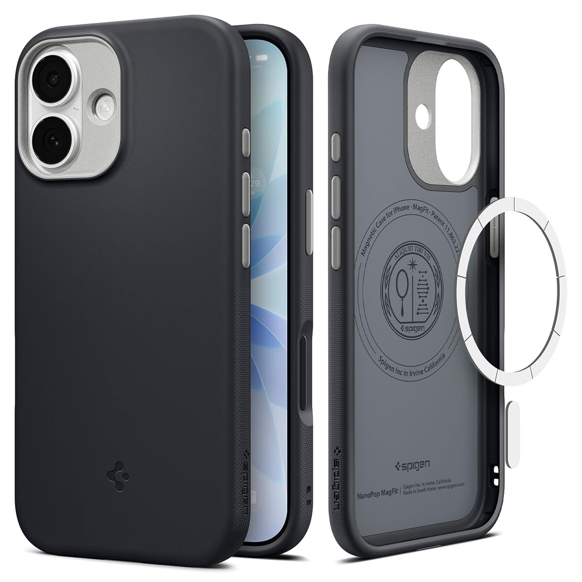 Spigen Case for iPhone 17 Case, Nano Pop MagFit [Magsafe Compatible] Designed for Apple iPhone 17 (2025) - Black Sesame