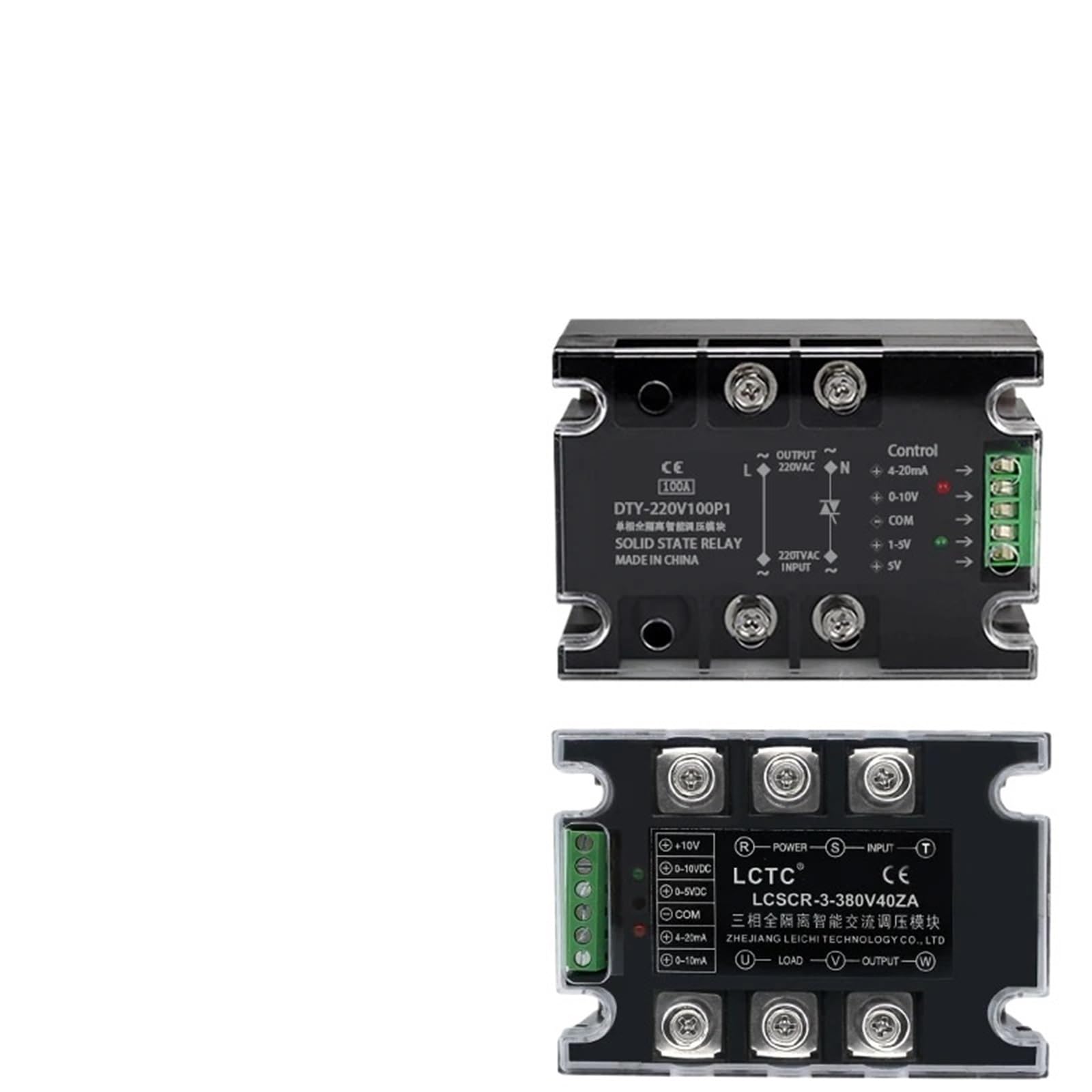 Régulateur de tension AC monophasé 220V 10A pour contrôle électrique