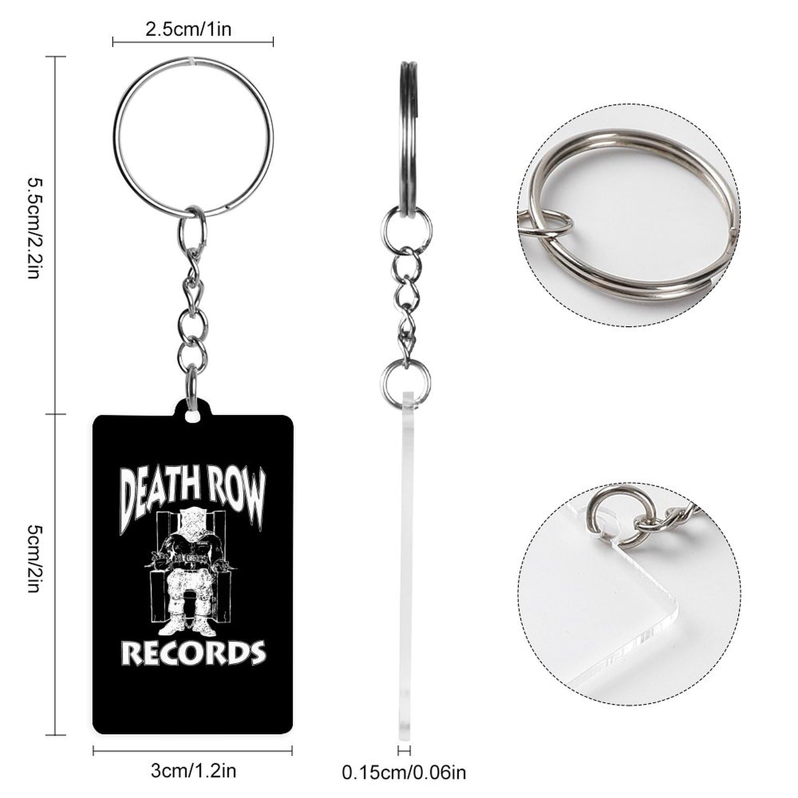 Amazon.co.jp: キーホルダー デスロウレコード アクリル