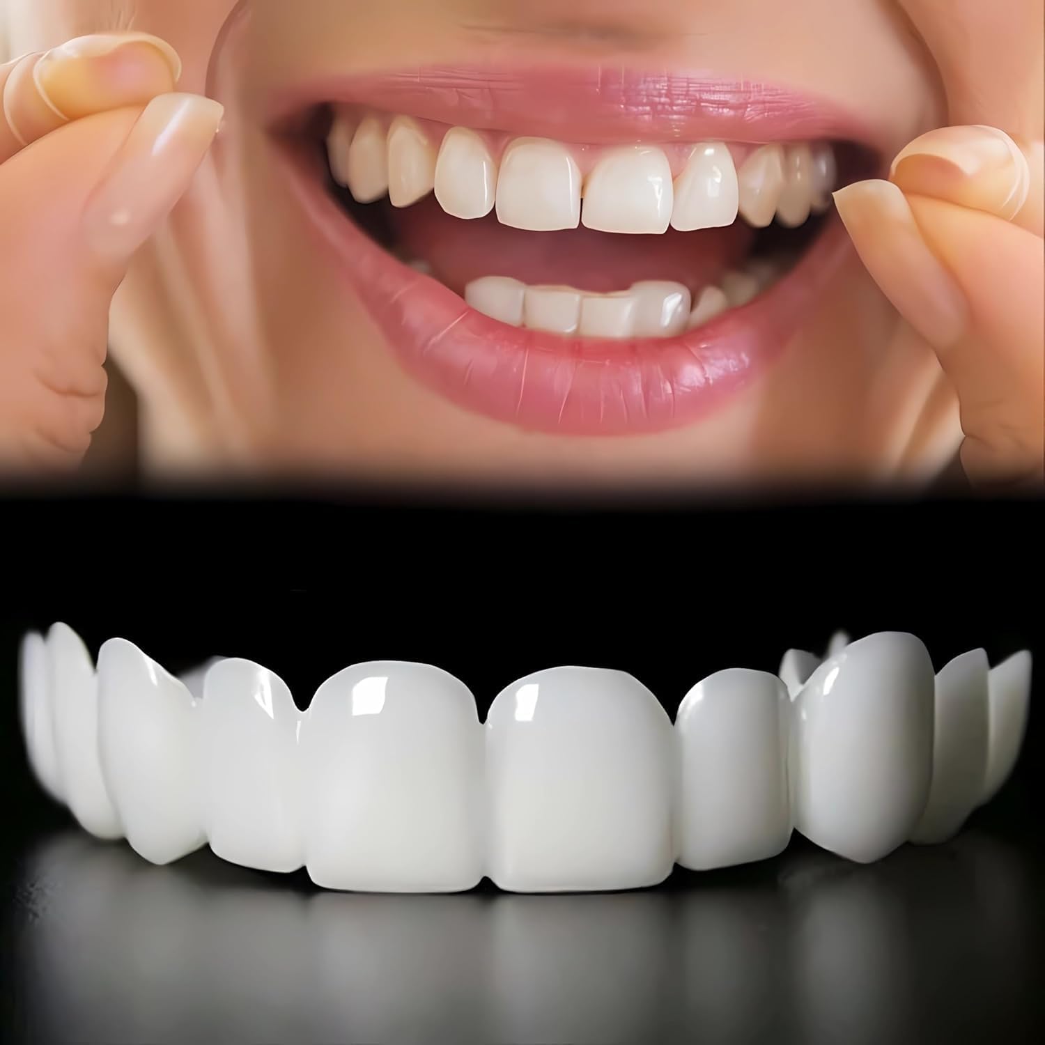 2 Pairs, Beautiful Smile, Temporary Nature and Comfortable,Regain Confidence Smile for Women and Men(2)