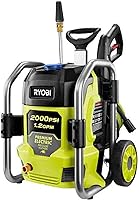 RYOBI 2000 PSI 1.2 GPM Electric Pressure Washer with Turbo Nozzle, 25ft Hose & Onboard Soap Tank