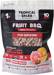 Wood Pellets | Perfect for BBQ, Smoking, Grilling, Bake, Roast, Braise | Premium 100% All-Natural | Fruit Wood | 1 lb. Bag