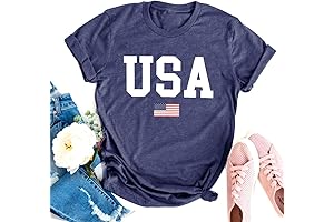 USA Flag Tee Shirt for Women: Express Your American Pride with Style