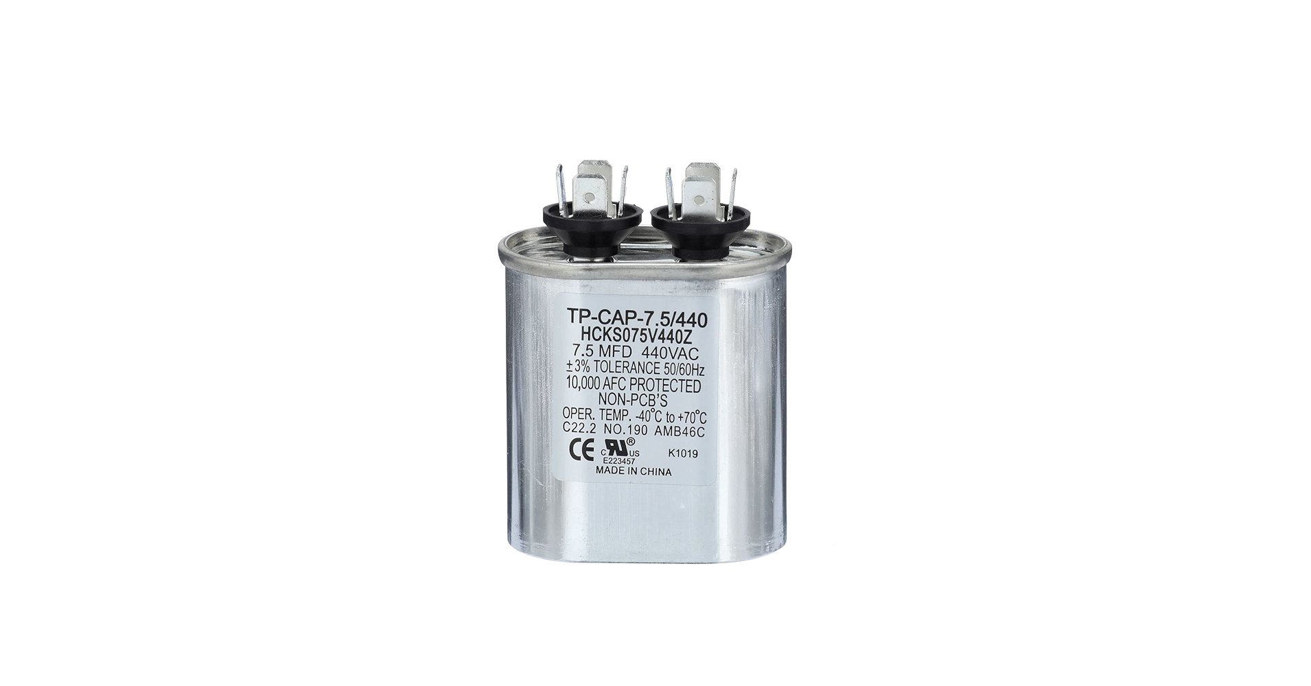 TRADEPRO (TP-Cap-7.5/440) 7.5 MFD (Microfarads) 440 Volt