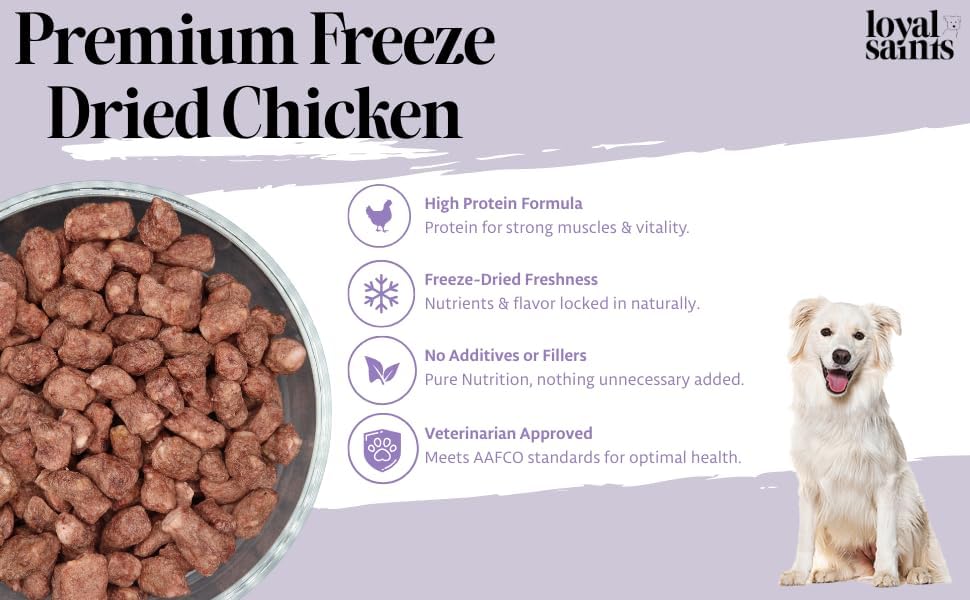 Freeze Dried Raw Dog Food - Beef & Turkey Salmon Flavors, 14 oz. | High Protein and Grain Free Dog Food for All Breeds and Picky Eaters - Versatile as Meal Topper, Snack, and Treats image 4