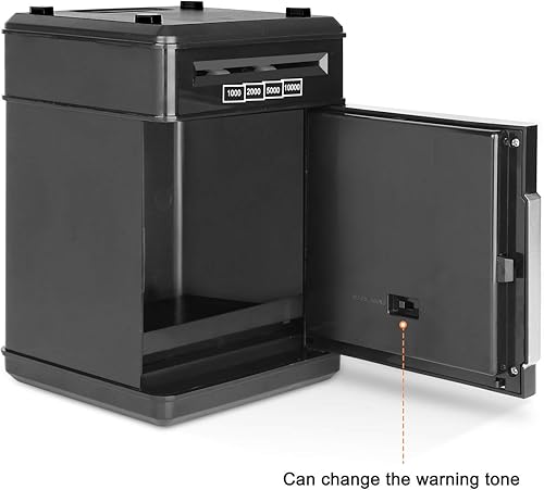 Miniatura 8 de Alcancía, contraseña electrónica de cajero automático, moneda para efectivo, puede desplazarse automáticamente, caja de ahorro de dinero, juguete de