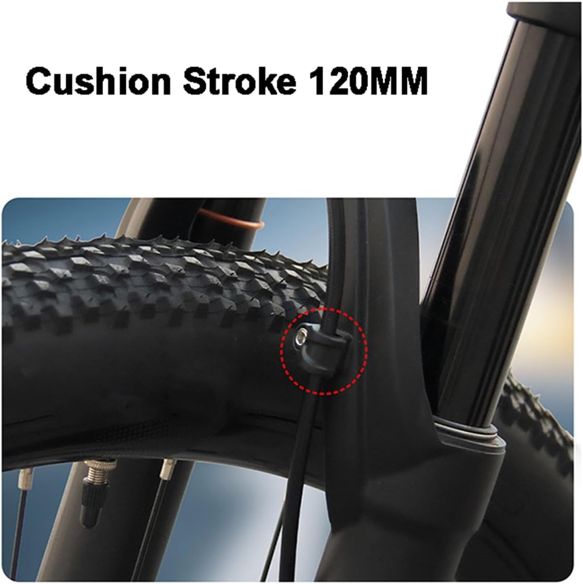 FukkeR 26 27.5 29 Mountain Bikes Air Front Fork with Manual Remote Control Cycling Bicycles Suspension Forks Tapered Tube 1-1/2"" Travel 120mm Quick Release 9mm, FukkeR001