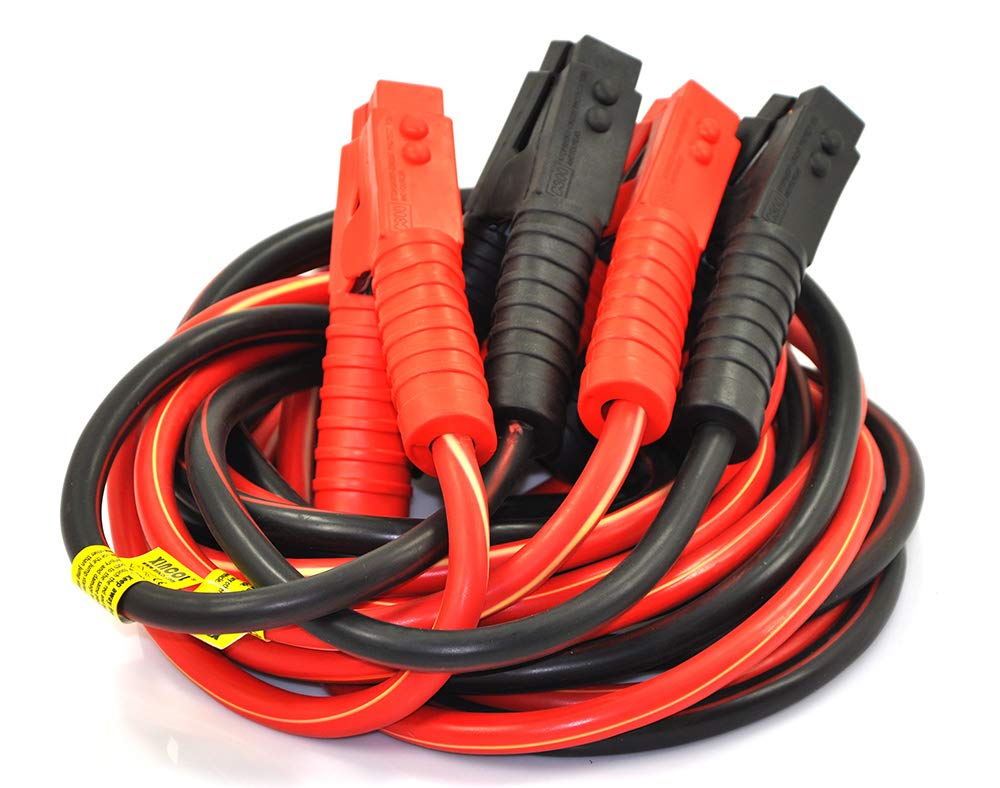 XINCOL A5 Heavy Duty 1-Gauge Ultra 2500A 100% drut miedziany kabel rozruchowy kabel wspomagający do ciężarówki zapobiegający zamarzaniu izolacji cieplnej przewody skokowe z bezpłatną torbą do