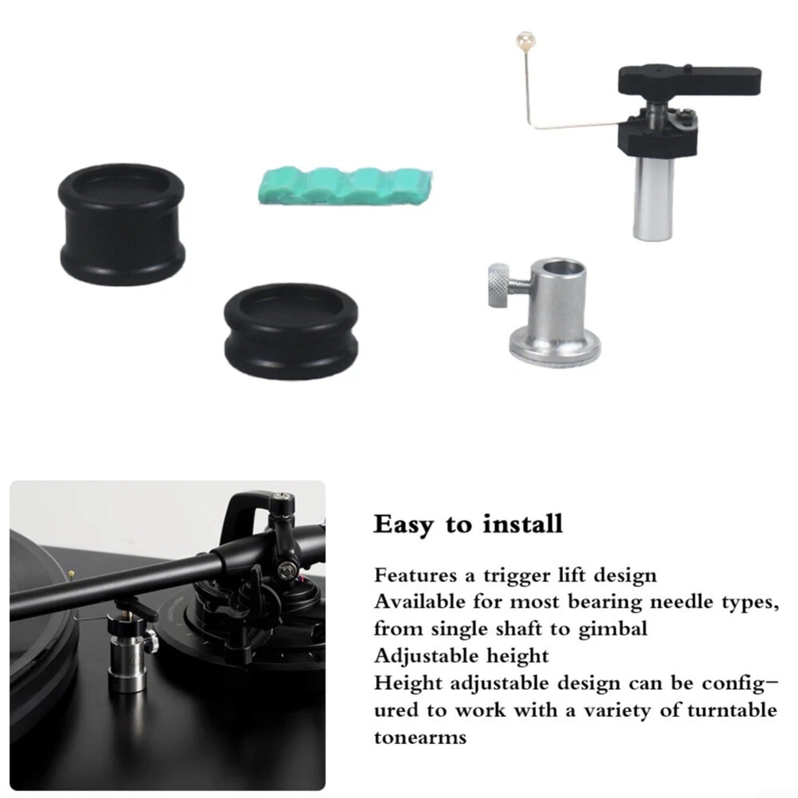 Kit di sollevamento automatico del braccio, per giradischi in vinile e giradischi LP