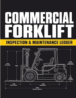 Commercial Forklift Inspection and Maintenance Ledger: Official Warehouse Material Handling Safety Inspection Checklist Log and Fleet Preventive Maintenance Tracker Register