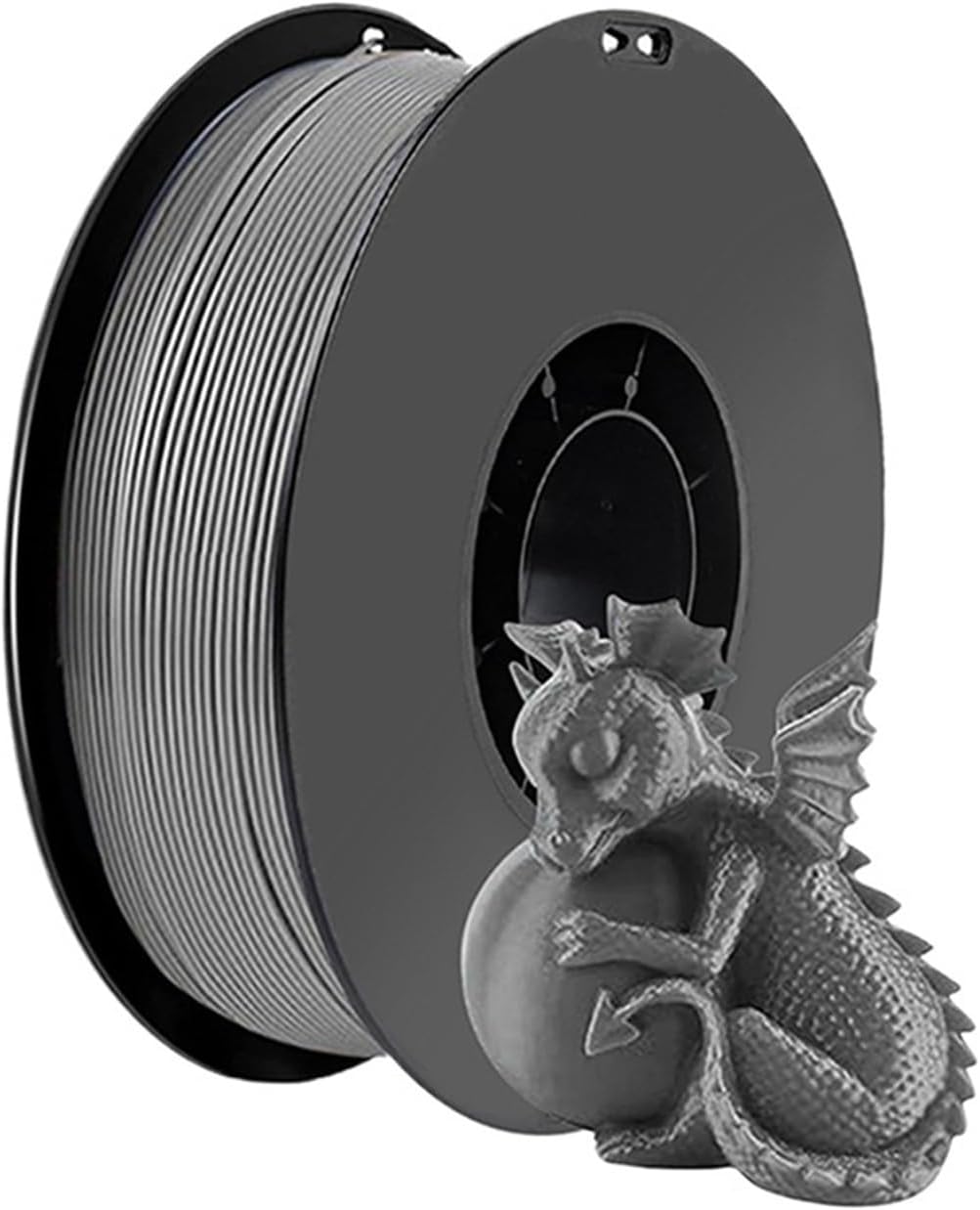 3D Printing Material, Compatible for PLA 3D Printer Filament 1.75mm, 250g/500g/1KG Spool Options with Vacuum Sealing, Gray & White,for Various Mechanical Parts 3D Printing Filament(PLA Gray 250g)