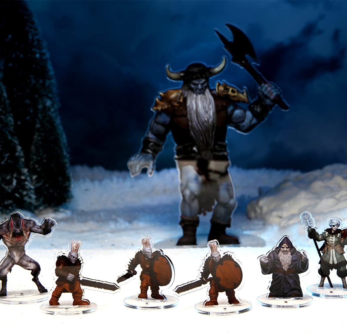 D&D Idols of The Realms Miniatures: Icewind Dale: Rime of The Frostmaiden: 2D Set 2 (Frost Giant)