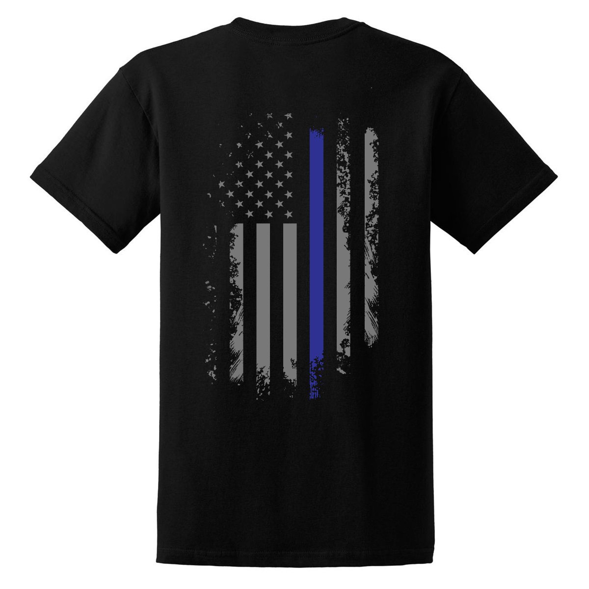 Gunshowteesback The Blue Thin Blue Line America Flag Police Lives