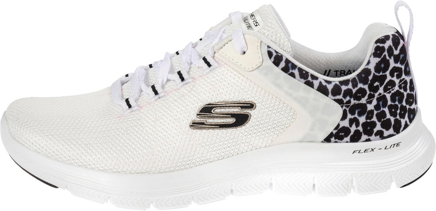 White Mesh Leopard Trim