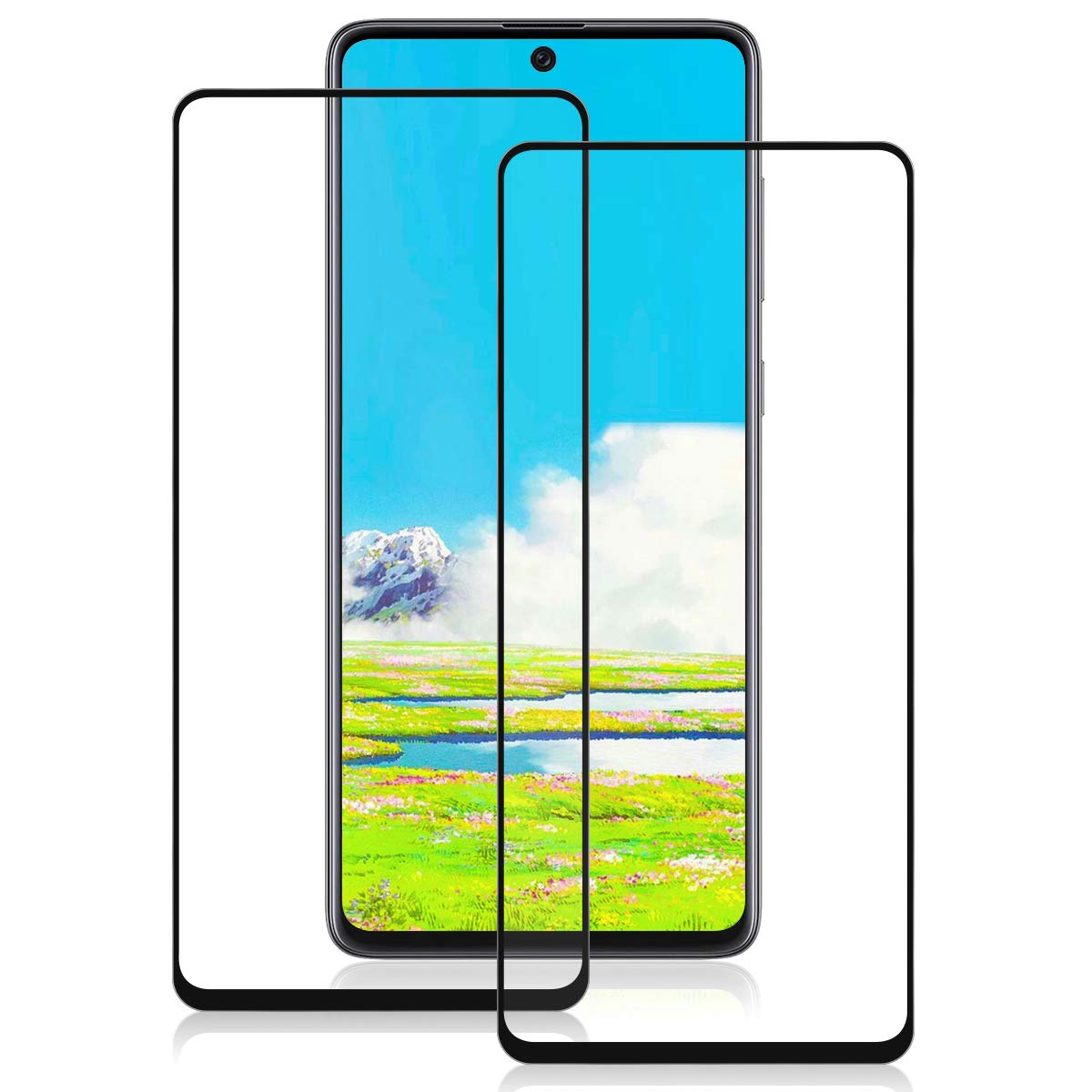 HHZYX [2 PACK Galaxy A71/A81 Screen Protector,Tempered Glass Screen Protector for Samsung Galaxy A71/A81[Max-Screen Coverage][Case Friendly][Ultra Clear][Anti Scratch] A71/A81 Screen Protector Glass