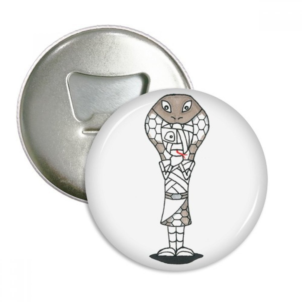 Décapsuleur Égypte Horuse et aimant de frigo avec badges collection mythologie pour cuisine
