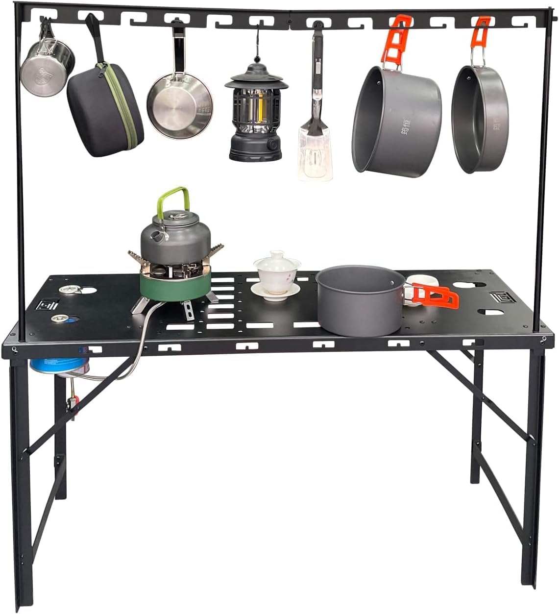 HIGH FLYING Molle Panels System Cargo Shelf Multifunction Foldable Working Table for Outdoor Camping (35.43" for LC150/GX460/LC250/LC76/Wranger JL 2dr/JK 4dr)