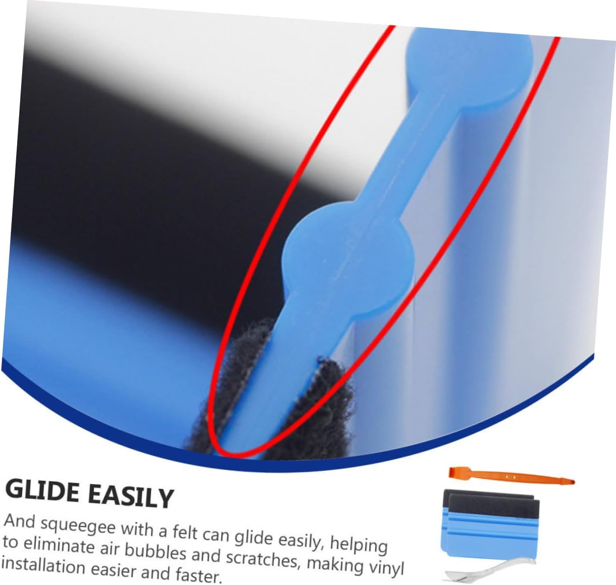 2 Sets Film Tool Window Tint for Car Felt Squeegee Car Window Film Tinting Tools Portable Clothes Dryer