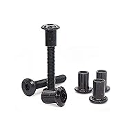 Vista 9 de binifiMux - Kit de repuesto de tornillos para cuna de bebé, 100 piezas M6x15mm/0.984 in/1.378 in/1.772 in/2.165 in/2.559 in/2.953 in/2.953 in Negro