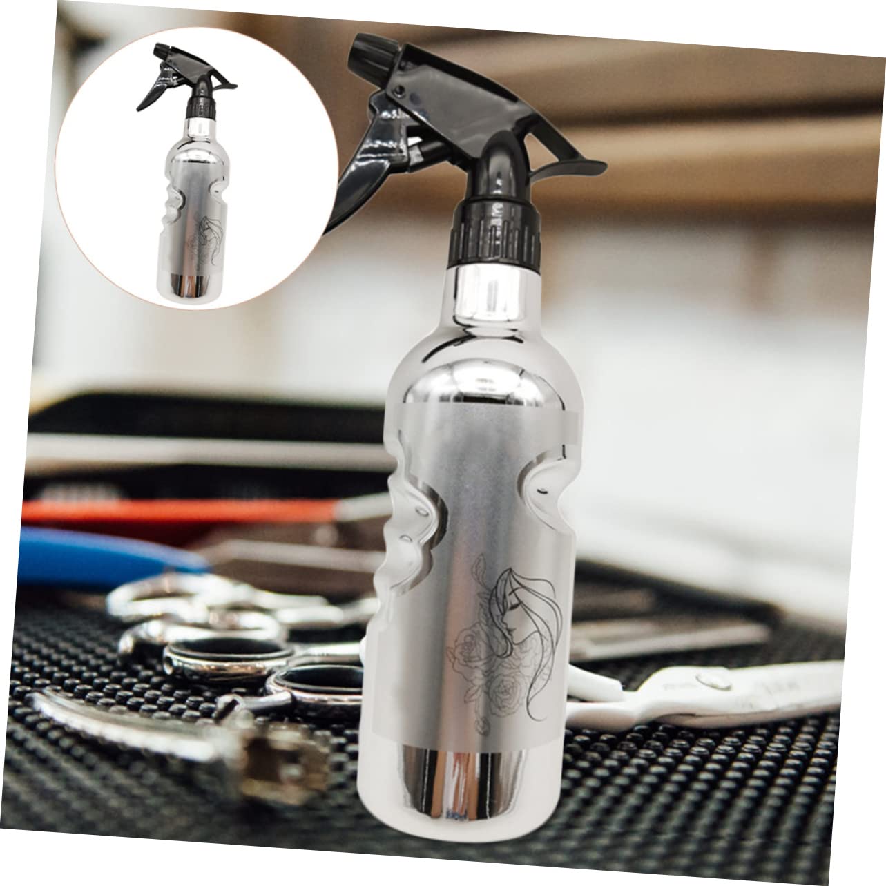 MAGICLULU 5 Piezas Botella De Spray De Peluquería Botella De Maquillaje Portátil Botellas De Plástico Con Botella De Spray De Barbería Planta Agua Relleno El Plastico Cosmético