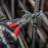 Vista 4 de Klein Tools D201-7CSTA Linesman Pliers, Side Cutters with Spring Loaded Action, Ironworker Pliers have Aggressive Knurl and Tempered Handles