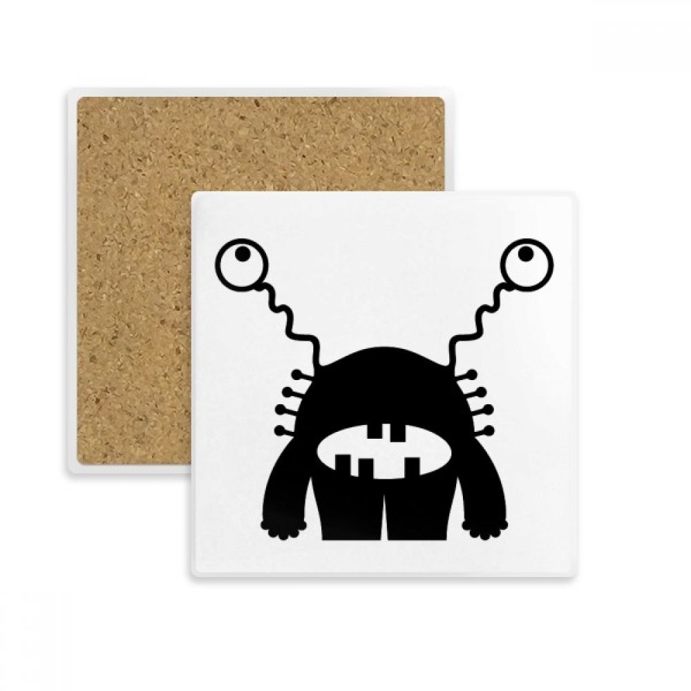 Univers et Alien sketch place coaster absorbant en pierre pour tasse et cadeau