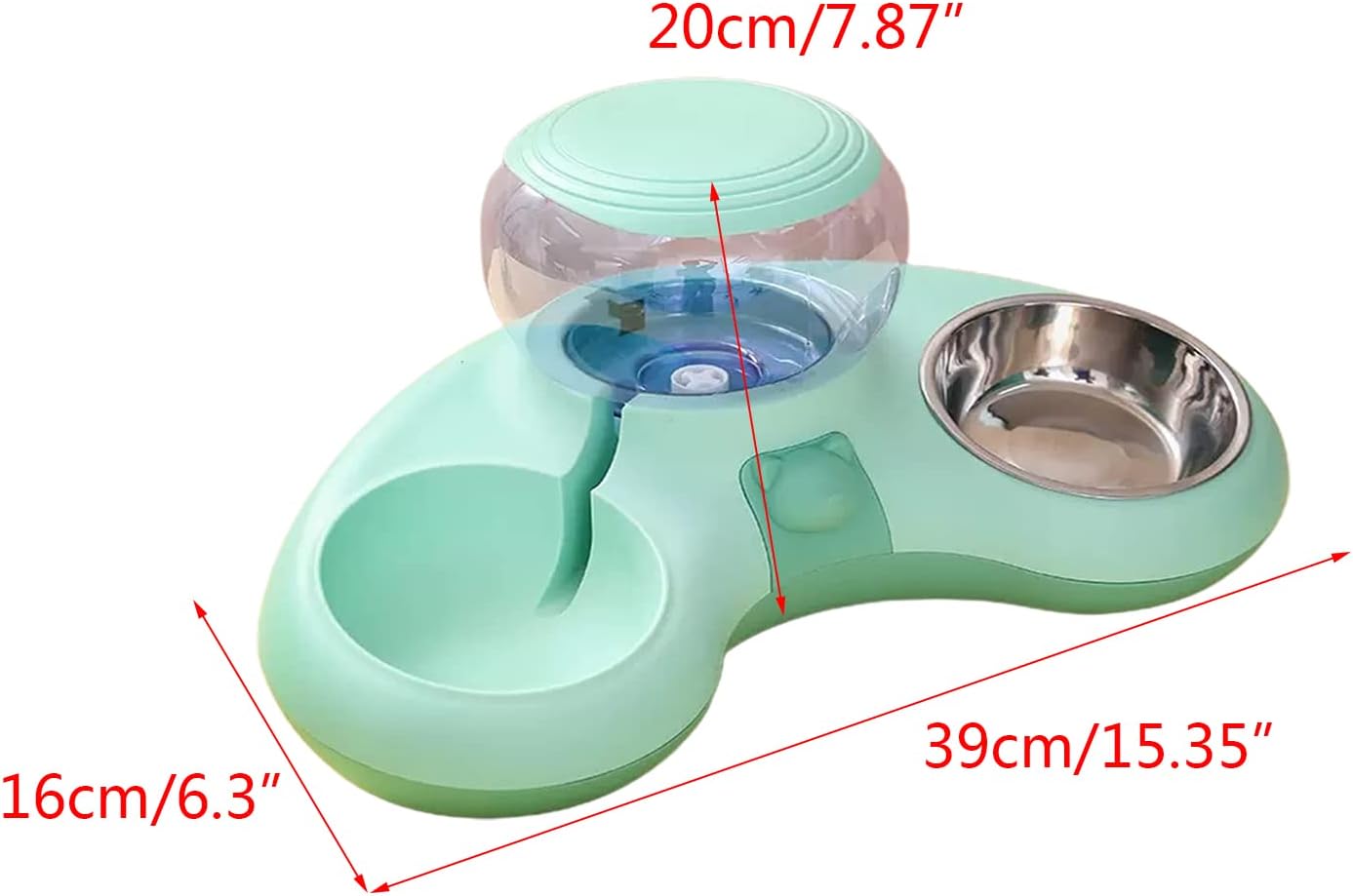 Base Pet Dogs Bowls Automatic Water Dispenser Slow Feeding Bowl for Puppies Indoor Food Dish and Bowl Large for Large
