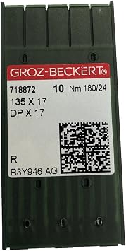 135x17 Walking Foot Industrial Sewing Needles Size 180/24 10 Pack Groz-Beckert