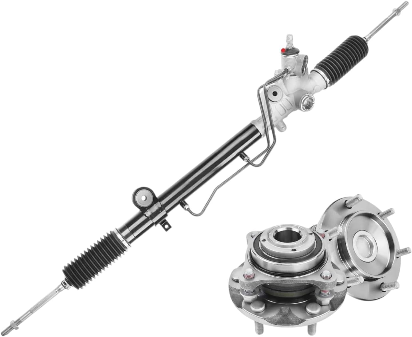 Replacement Parts for 3x New Front Rack and Pinion&Hub Bearing Kit for Toyota Tacoma 2005-2014 RWD Mod-AP88P-100056