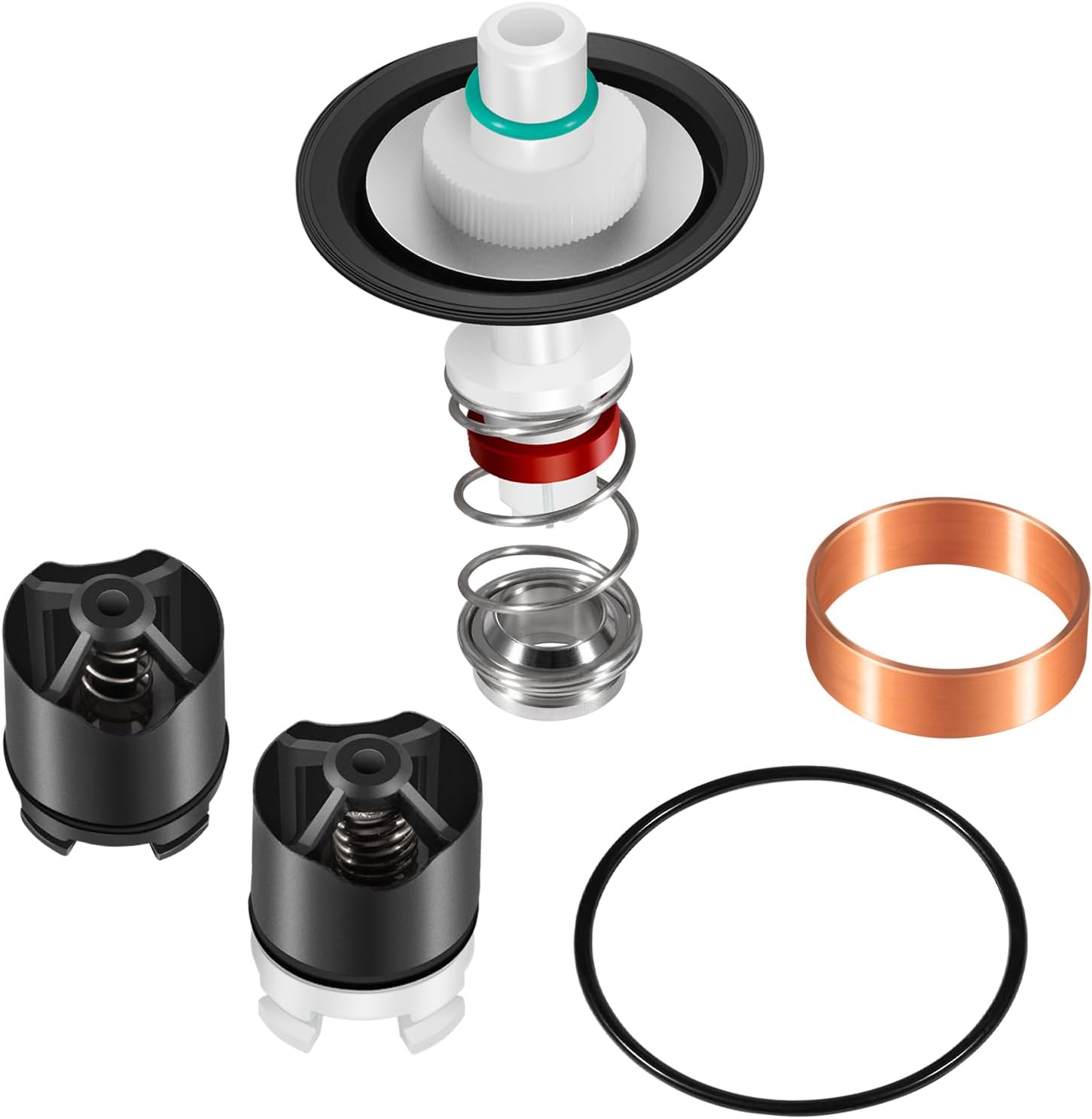 0887298 Repair Kit for LF009/009 1/4-1/2 Inch Reduced Pressure Zone Assemblies, Includes First and Second Check Assemblies, Diaphragm, Seat, Spring, Stem, O-Ring - Compatible with LF009, 009 Valves