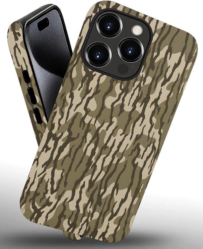 Case Compatible with iPhone 16 Pro,Camo Camouflage Phone Case Hybrid 2-Layer Hard Shell,Shockproof Soft for Girl Women Boy Men - Image 2