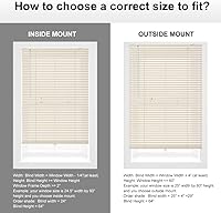 Vista 21 de SEEYE Cordless Mini Blinds Aluminum Venetian Blind Horizontal Window Shades, 1" Slat Size - Rooming Darkening Blinds Anti-UV & Waterproof for Brown