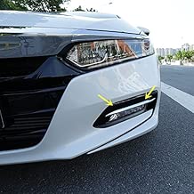 ZiWen Sport Chrome Front Fog Light Eyelid Molding Trim for Honda Accord Sedan 10th 2018 (Chrome) - coolthings.us