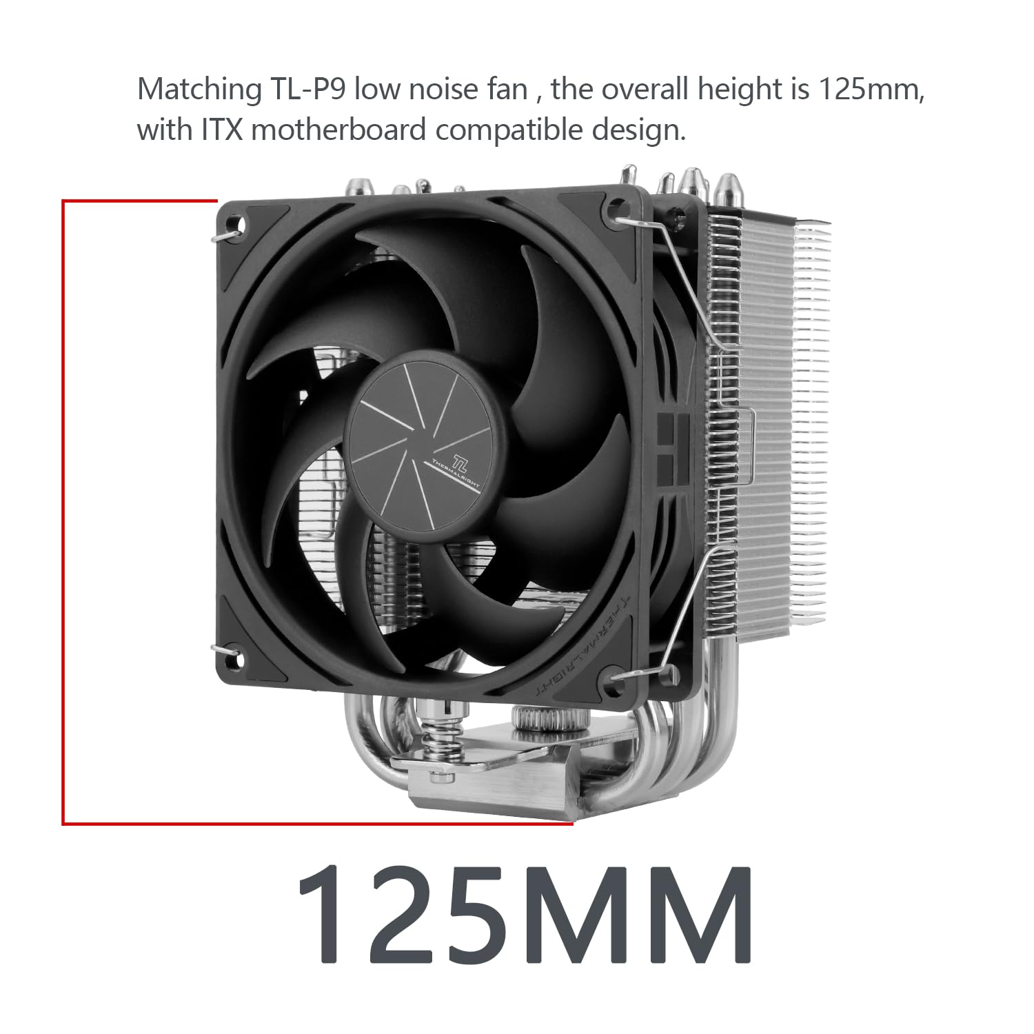 Thermalright Assassin King 90 V2 CPU Air Cooler, 5 Heat Pipes, 92mm PWM Quiet Fan CPU Cooler with 2200RPM Speed, for AM4/AM5,Intel lga1851/1700/115X/2011/1200, Compatible with ITX Motherboards