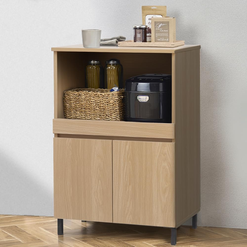 琥珀さま専用】ホワイト レンジ台 キッチン収納 キャビネット