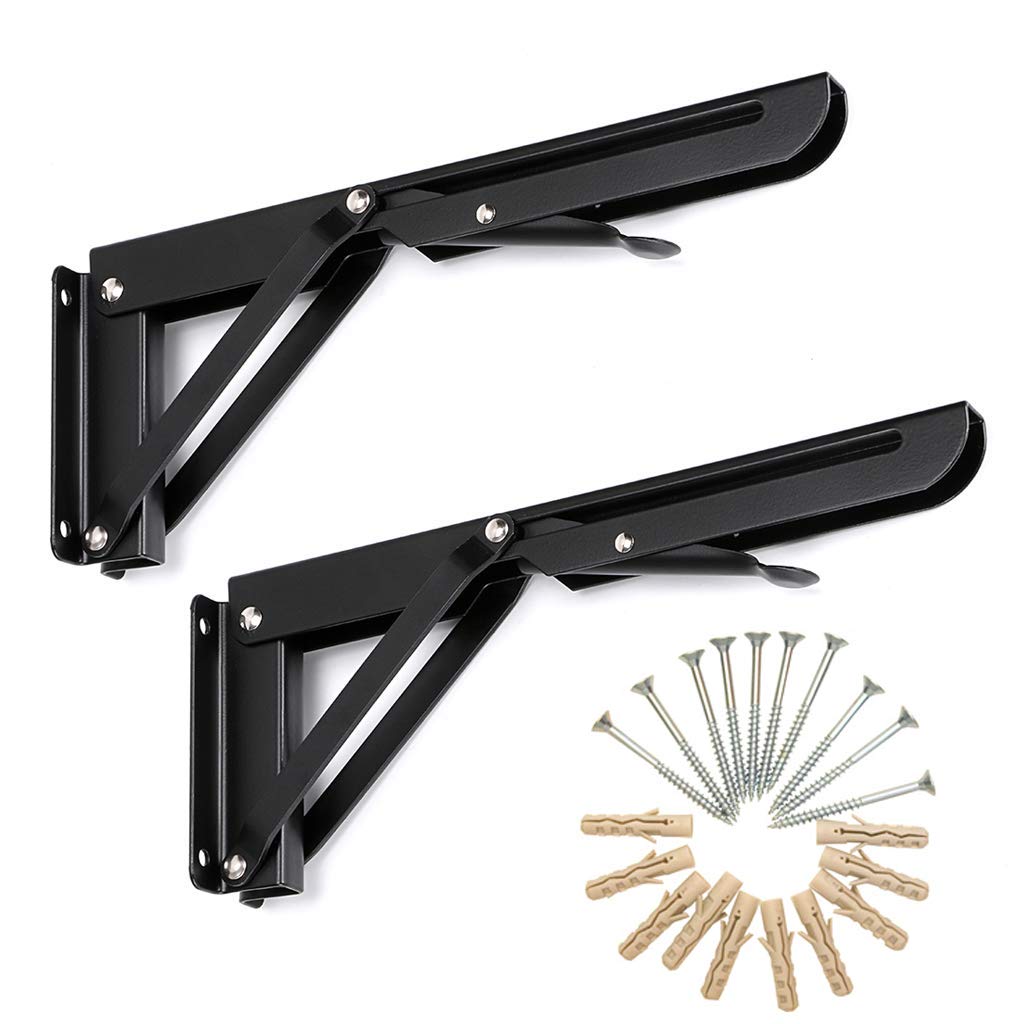 Folding Brackets for Wall Mount Table & Folding Brackets for Wall Shelf 12 inch mild Steel Powder Coated Folding Brackets Color Brown Pack 1 Pair (B08XPQQ7JS) Amazon Price History, Amazon Price Tracker