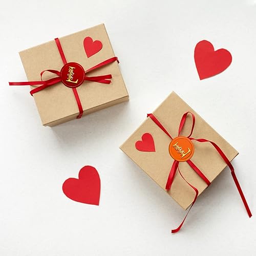 Miniatura 4 de CRASPIRE Sello de cera con letra inicial del alfabeto L, diseño de hojas botánicas vintage, sello de cera de 1.181 in, cabeza de sello de latón