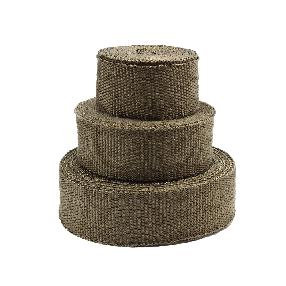 Benda Termica Per Scarico Marmitta Moto di Scarico Wrap Scudo Termico Nastro Isolamento Tubo In Fibra Vetro Con Fascette In Acciaio 5 cm * M/10 M/15 M(5cmx15m Black)