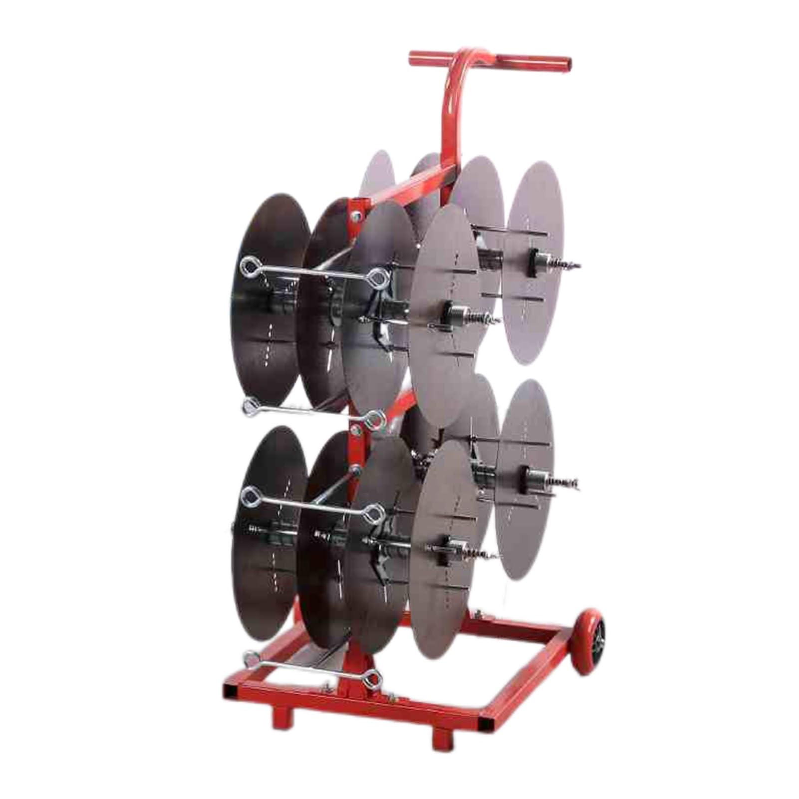 Porte-bobines mobile robuste de 49x74x90 cm pour chantiers et ateliers