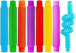 Fidget Toy Pop It Tubo Colorido P/ Esticar Em Diversas Maneiras Barato 3 unidades - Ja no Brasil