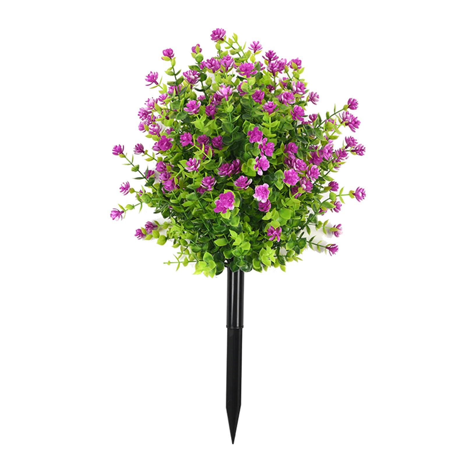 MIDOKSTUA Realistic Artificial Ground Flower Stake for Outdoor Garden Wedding Decoration Artificial Ground Flower Outdoor Garden Decoration Realistic Floral Stake
