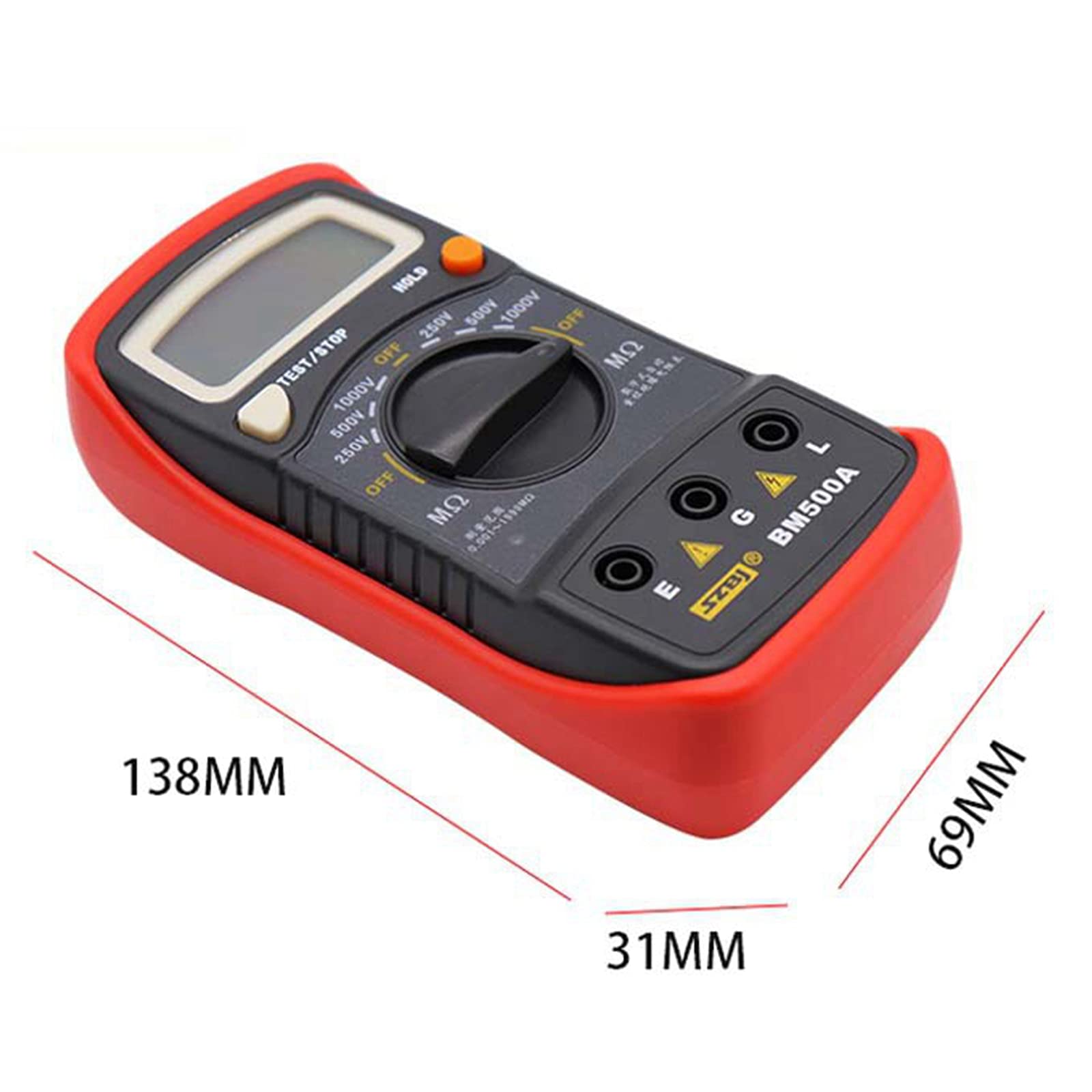 Amazon.co.jp: oshhni 絶縁抵抗テスター デジタル絶縁抵抗測定器 250V