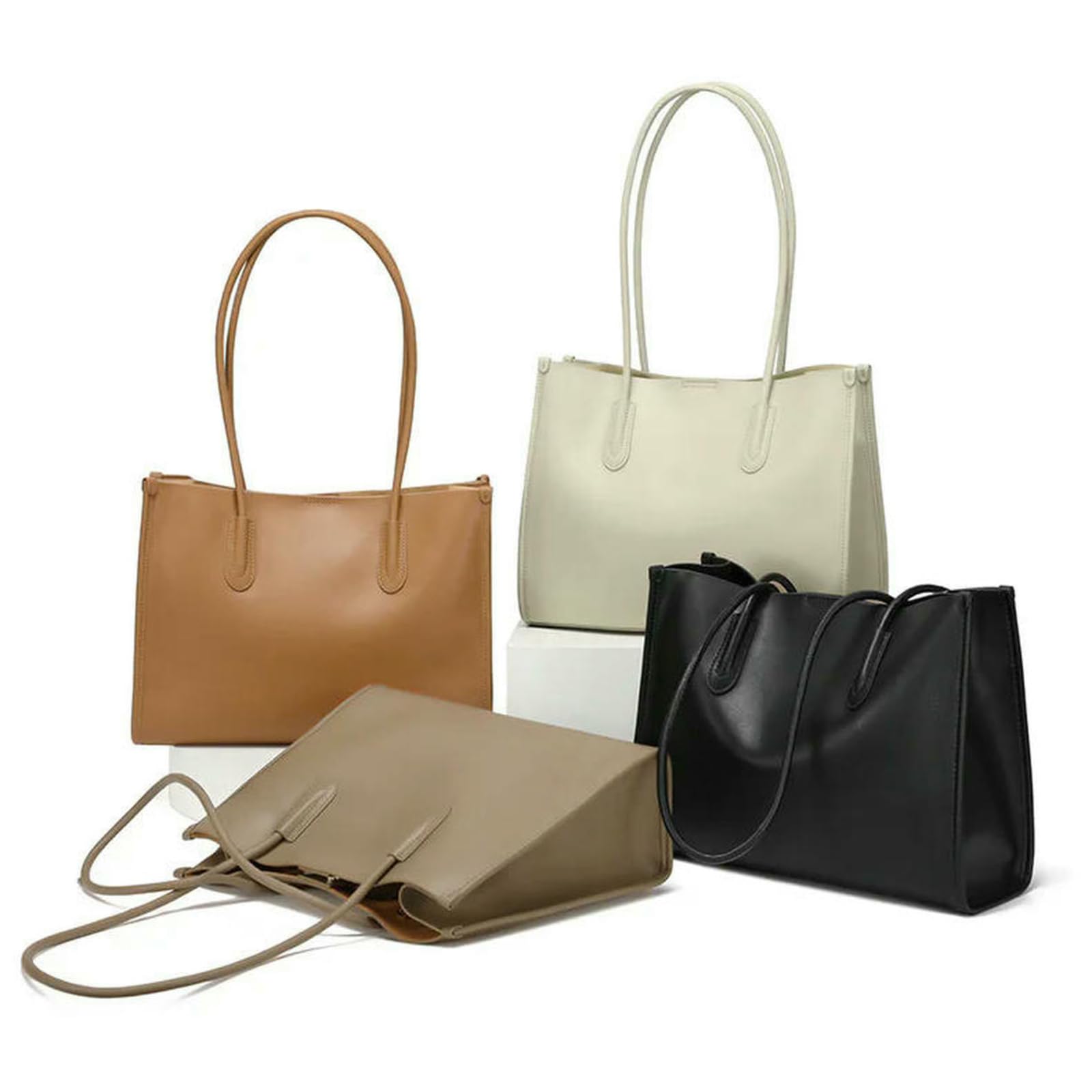 Borsa Donna A Tracolla da di Grande capacità Versatile Lavoro -Brown